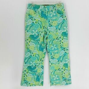 Benley Arbuckle vintage pants. Beautiful blue Paisley print. Medium. Pockets.